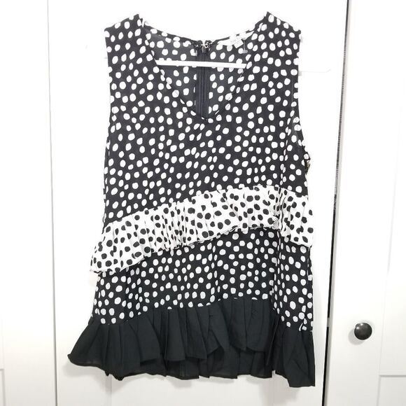 Nicole miller polka dot tank top - Picture 5 of 10